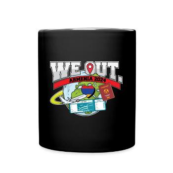 Nous voyageons en Arménie Voyage Matching Famille - Mug uni - noir - Devant