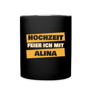 Cadeau pour Alina - Mug uni - noir - Devant