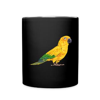 Parakeet, Parrot, Parakeet, Bird - Full Colour Mug - black - Front