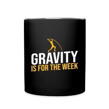 Stabhochspringer-Geschenk - Tasse einfarbig - Schwarz - Vorne