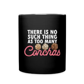 Concha Hispanic Mexikanisch Pan Dulce - Tasse einfarbig - Schwarz - Vorne