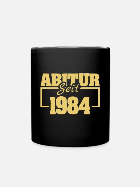 Abiturient 1984 - Tasse einfarbig - Schwarz