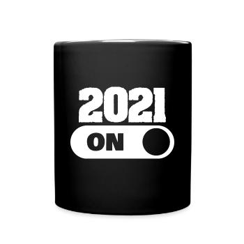 2021 - Tasse einfarbig - Schwarz - Vorne