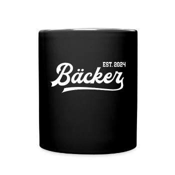 Bäcker 2024 Ausbildung Prüfung Bäckerei Azubi - Tasse einfarbig - Schwarz - Vorne