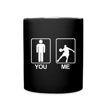 Symbole Homme Vous - Moi | Basketball, Sports - Mug uni - noir - Devant
