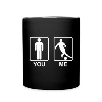 Symbole Homme Vous - Moi | Footballeurs, Sports, Fitness - Mug uni - noir - Devant
