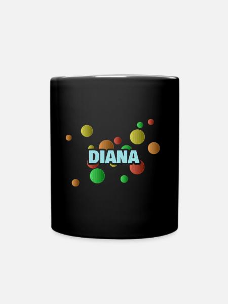 Diana Diana - Tasse einfarbig - Schwarz