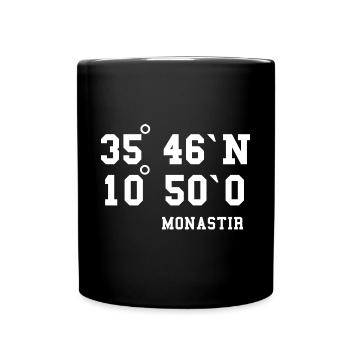 Monastir Urlaub Tunesien Urlaubsreise Idee - Tasse einfarbig - Schwarz - Vorne