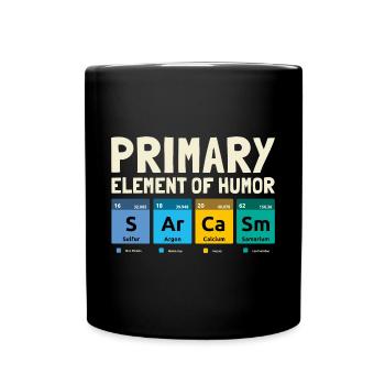 Chemiker chemisch Humor Chemie Lustige Sprüche - Tasse einfarbig - Schwarz - Vorne