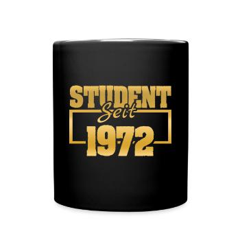 Jahr 1972 - Tasse einfarbig - Schwarz - Vorne