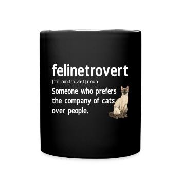 Siamese Cat Siamese Cat - Full Colour Mug - black - Front