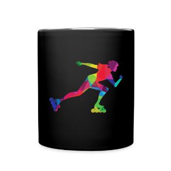 Inline Skate & Roller Skate - Full Colour Mug - black - Front