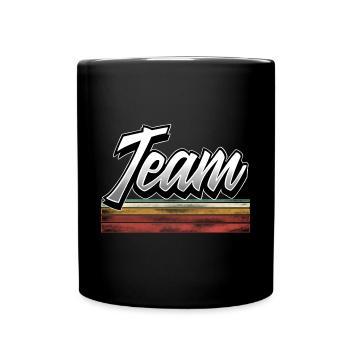 Team - Tasse einfarbig - Schwarz - Vorne