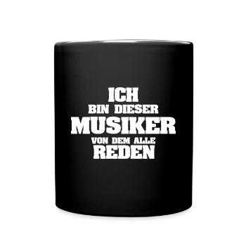 Musicien - Mug uni - noir - Devant