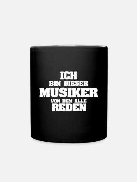 Musiker - Tasse einfarbig - Schwarz
