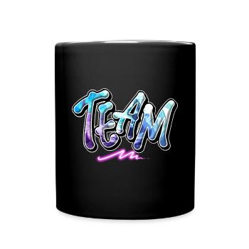 Team - Tasse einfarbig - Schwarz - Vorne