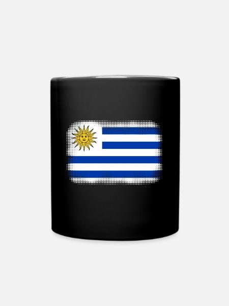 Geschenk für Uruguay - Tasse einfarbig - Schwarz
