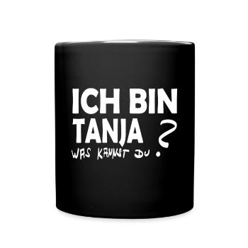 Prénom Tanja - Mug uni - noir - Devant
