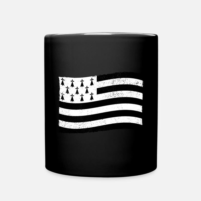 Drapeau breton Bretagne - Mug uni - noir