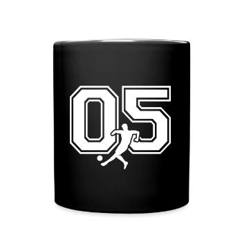 Soccer Number 05 Soccer Player - Full Colour Mug - black - Front
