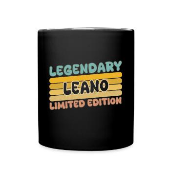 Leano comme nom - Mug uni - noir - Devant