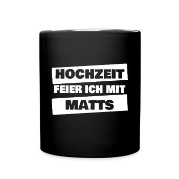 JGA Matts - Tasse einfarbig - Schwarz - Vorne