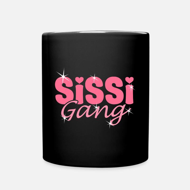 Schwestern Partnerlook - Sissi Gang - Schwestern - Tasse einfarbig - Schwarz