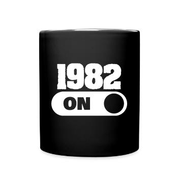 1982 - Tasse einfarbig - Schwarz - Vorne