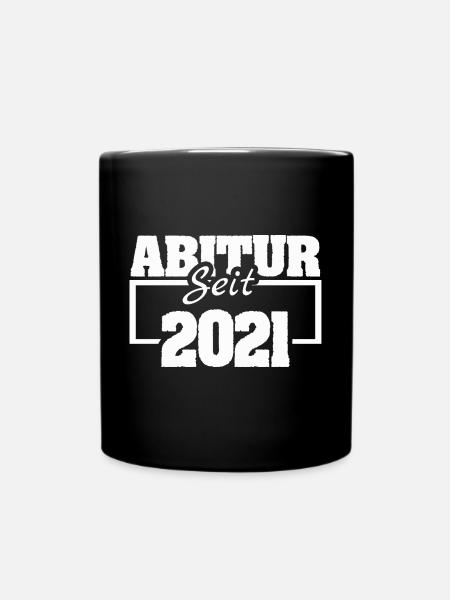 Abiturient 2021 - Tasse einfarbig - Schwarz