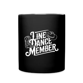 Danse en ligne Danse en ligne mon amateur - Mug uni - noir - Devant