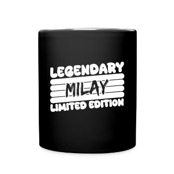 Name Milay - Full Colour Mug - black - Front