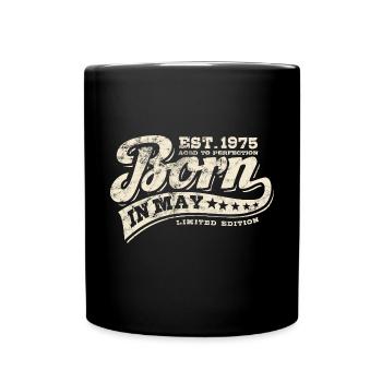 Born in May 1975 - Geburtstag - Geschenk - Tasse einfarbig - Schwarz - Vorne