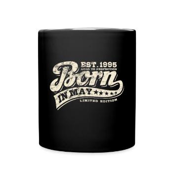Born in May 1995 - Geburtstag - Geschenk - Tasse einfarbig - Schwarz - Vorne