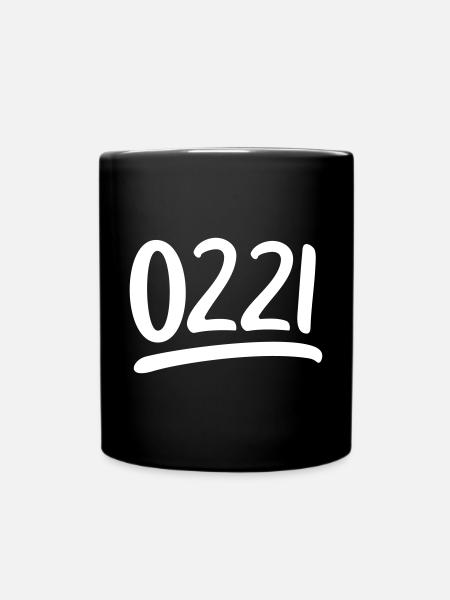 0221 Handschrift - Tasse einfarbig - Schwarz