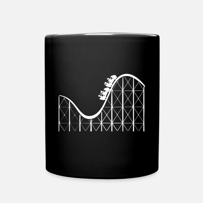 Montagnes russes Parc d’attractions Fun - Mug uni - noir