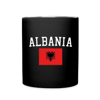 Albanian flag - Full Colour Mug - black - Front