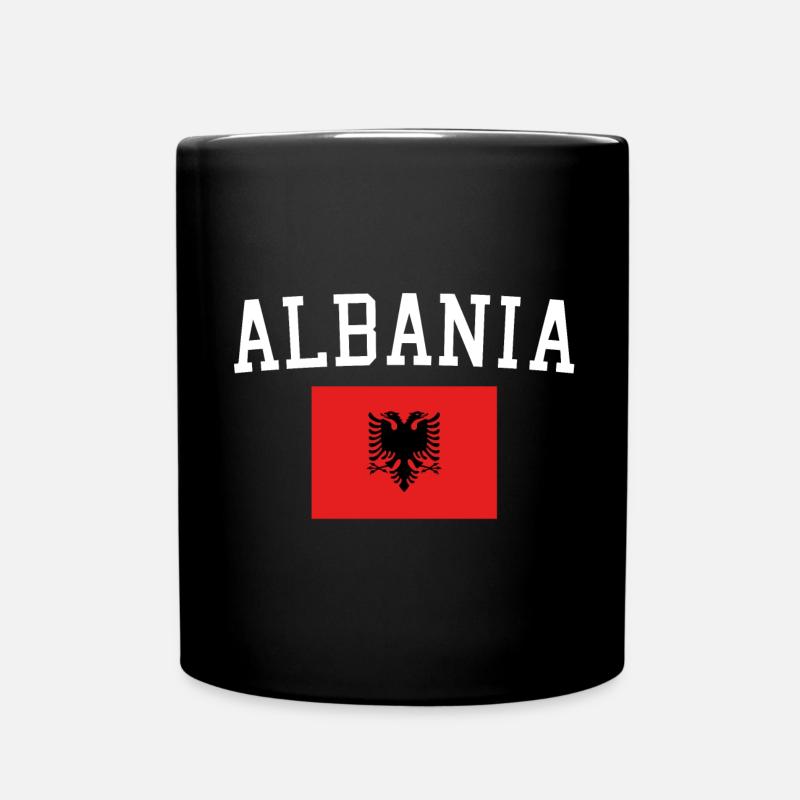Drapeau albanais - Mug uni - noir