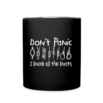 Nœuds marins - Mug uni - noir - Devant