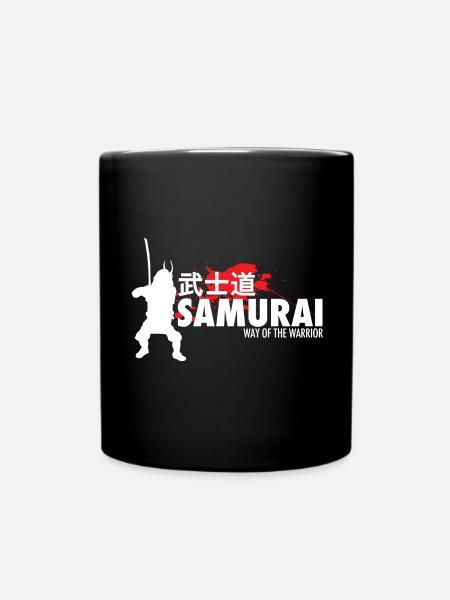 Samurai - Tasse einfarbig - Schwarz