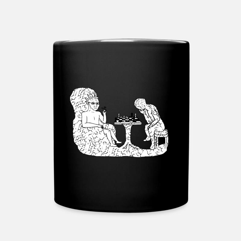 Internet Meme - Brainlet Schach Meme - Mug uni - noir