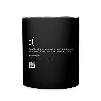 Error code computer - Full Colour Mug - black - Front