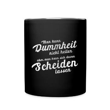 Scheidung Witziger Trennung Spruch Für Scheidung - Tasse einfarbig - Schwarz - Vorne