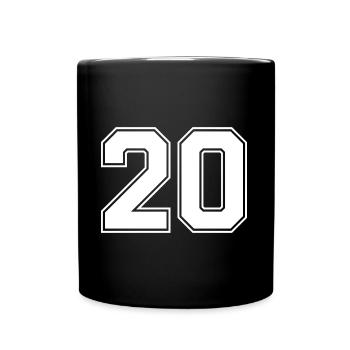 20 number jersey - Full Colour Mug - black - Front