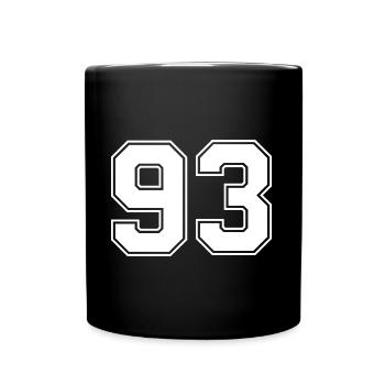 93 number jersey - Full Colour Mug - black - Front