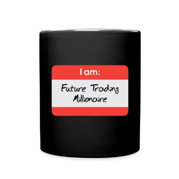 Future trading millionaire I Börse - Tasse einfarbig - Schwarz - Vorne