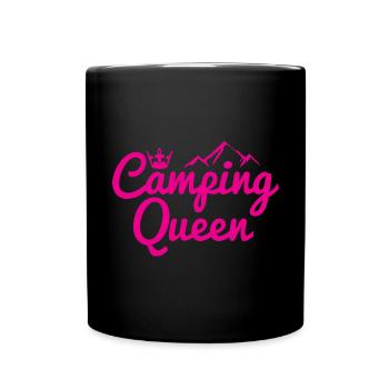 Camping Queen Krone Berg - Mug uni - noir - Devant