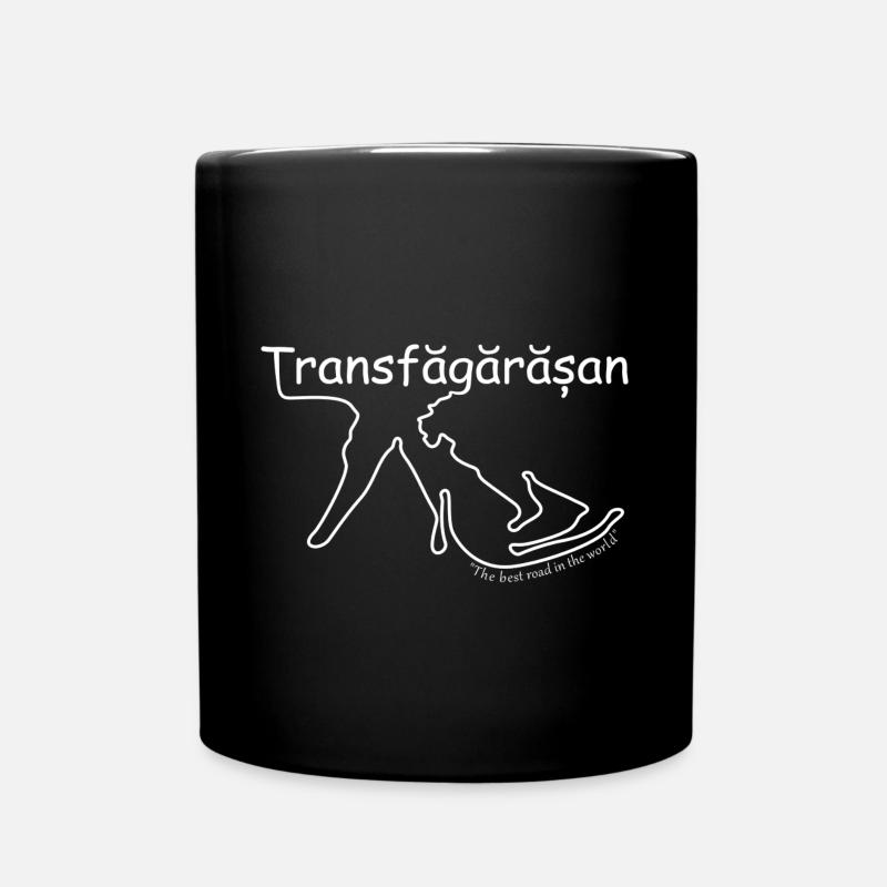 Transfăgărășan weis - Tasse einfarbig - Schwarz