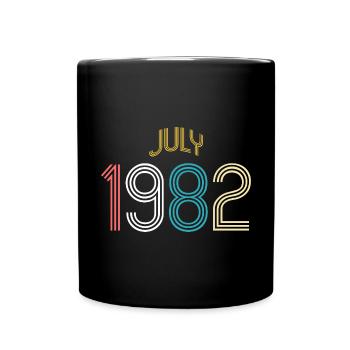 Juli 1982 - 40. Geburtstag Geschenk. Awesome. - Tasse einfarbig - Schwarz - Vorne