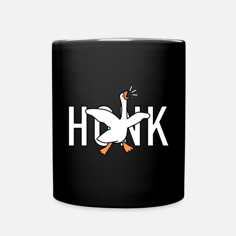 Drôle d’oie HONK - Mug uni - noir