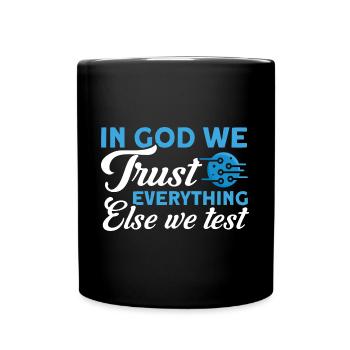 QA Ingenieur QA Tester Software Tester - Tasse einfarbig - Schwarz - Vorne
